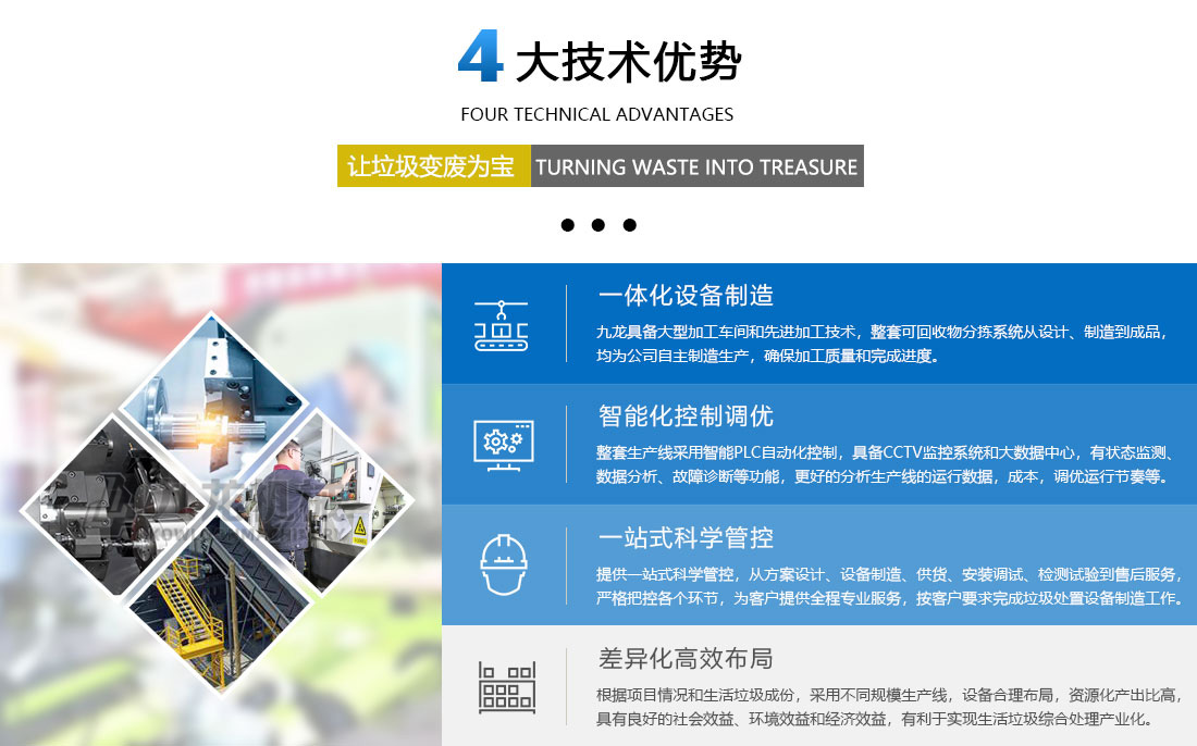 生活垃圾分揀處理設(shè)備優(yōu)勢 生活垃圾分揀處理設(shè)備優(yōu)勢